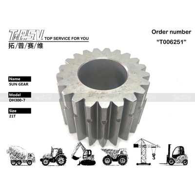 K9000794 簡単にインストール DH300-7 旅行 3 段階 太陽ギア 滑らかな動作 掘削機のトランスミッションシステム 鉄製