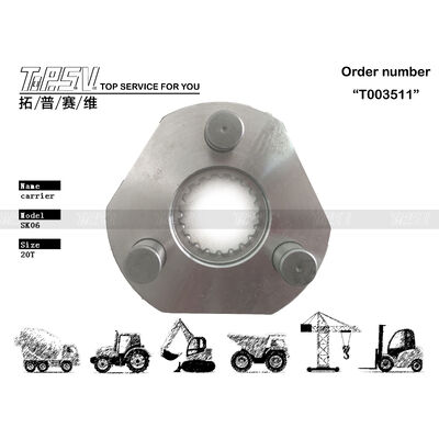2413N459F1 SK06と互換性Excavator Swing 1ステージキャリアデバイス 頑丈な設計 掘削機の移動性 梱包サイズ 梱包タイプに依存