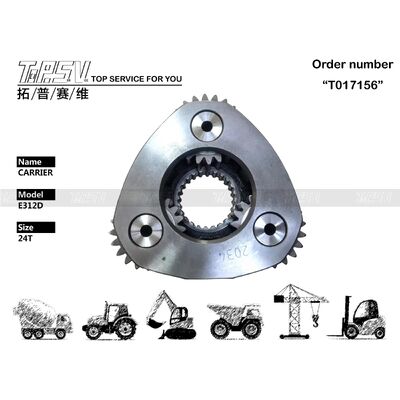 E312D 掘削機スイング2段キャリアASSY スイングドライブ用部品 掘削機スペアパーツ