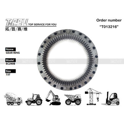 黒色 EC290B 掘削機 スイング 内部ギアリング 歯車網の設置 VOE14547266