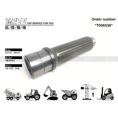 頑丈な鋼 SK250-6 掘削機 水力モーターシャフト / 掘削機 水力オイル LQ15V00007S042