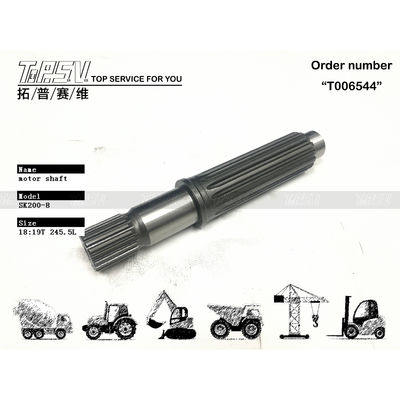 耐磨性 SK210-8 エグババター 移動 エグババター YN15V00037S102 の液圧モーターシャフト