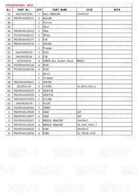 モデルによって異なります PY53D00004F1 SK55 掘削機移動ドライブカタログ