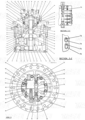 黒色 LC15V00026F1 SK350-8 エグババター 最終駆動 性能用部品 カタログ