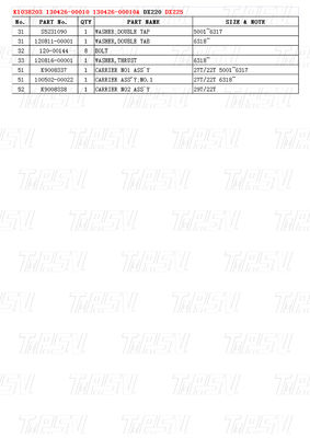 OEM スチールボルトオン スウィングモーター ヒタチ K1038203 130426-00010 130426-00010A DX225 掘削機 スウィングドライブ カタログ