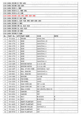 経済的な鋼 114-1484 E320B 掘削機 移動ドライブ カタログ エネルギー/鉱山のためのモータードライブ