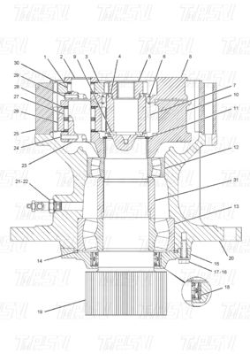 ブラックボルトオン 148-4644 523-0553 E320C 掘削機 スイングドライブ 機械修理店のカタログ 水力駆動