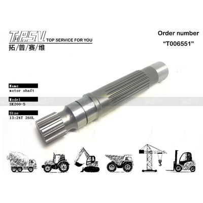 YN15V00003S009 ブラック 水力ポンプ SK200-5 掘削機 移動 モーターシャフト パーツ 高耐久性