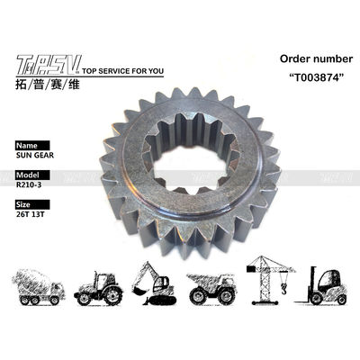 サイズ R210-3 に依存する 掘削機 スイング 1 ステージ 太陽ギア 重機械における信頼性の高いパフォーマンス