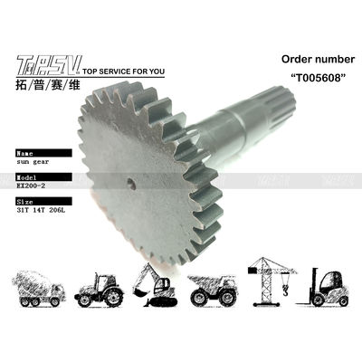 高耐久性 EX200-2 エグババター 旅行 1 ステージ ブラック色の太陽ギア