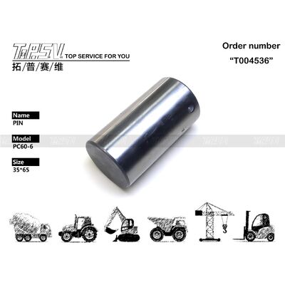 201-26-61231 スイング ドライブの掘削機の予備品のための PC60-6 掘削機のスイング ピン部品