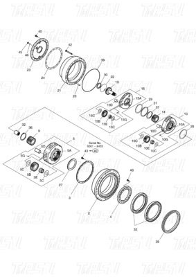 Good price 404-00098C 170402-00009 トラベルの運転用 DOOSAN カタログ DX300 SOLAR300-5/7 オンライン