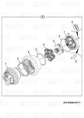 Good price 333/K0684 鉄掘削機 移動ギアボックス 液圧移動モータードライブ JS200 カタログ オンライン