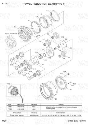 Good price カタログ 掘削機 最終駆動 惑星式減速機 10 トン 黒 XJDG-00001 R110-7 オンライン