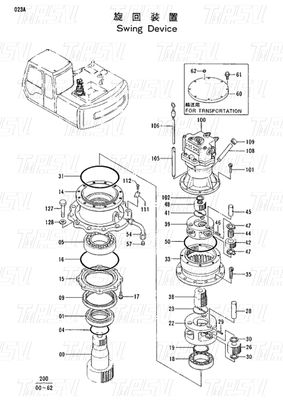 Good price 9111265 重荷 EX120-2 エグババター スイングドライブ カタログシステム 水力モーター オンライン
