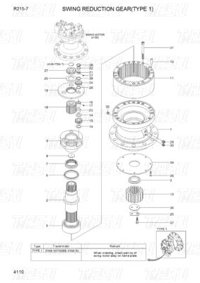 Good price 31N6-10181 R215-7 エグババター スイングドライブ エネルギーと鉱山機械のカタログ オンライン