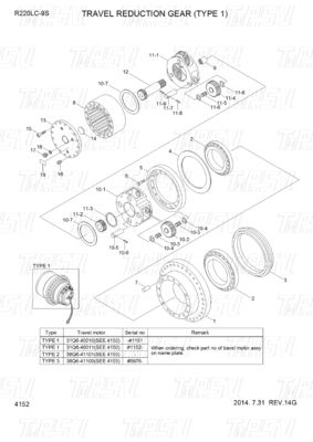 Good price 31Q6-40020 31Q6-40021 31Q6-40022 エネルギー 鉱業 R220-9 掘削機 移動ドライブ モーター カタログ オンライン
