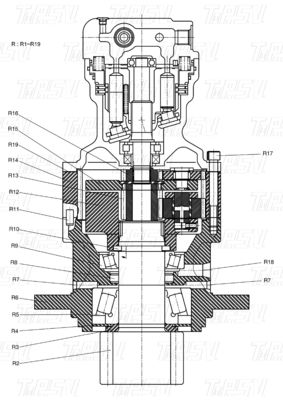 Good price K1045875 DH80 エグババター スイングドライブ カタログ カスタマイズ可能な色 オンライン
