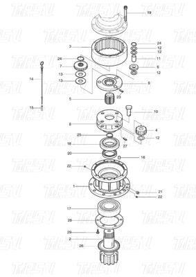 Good price 404-00062 DH150-7 エグババター スイングドライブ カタログ モーター 多種ブランドとモデル オンライン