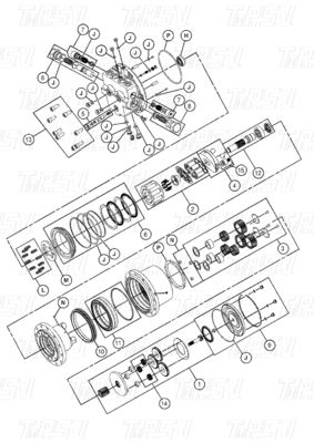 Good price 452-6213 E306E 掘削機 トラベルドライブ カタログ ボルトオン オンライン