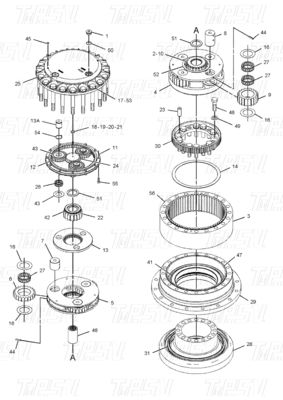 Good price 水力 296-6218 E336D 掘削機 移動駆動 掘削機用のカタログ 設置時にボルト付き オンライン