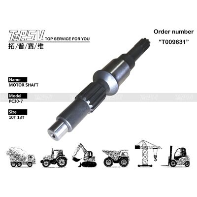 Good price 油圧モーター駆動 PC30-6 掘削機走行モーターシャフトポンプ部品 鋼材 掘削機の堅牢な油圧システムに適合 オンライン