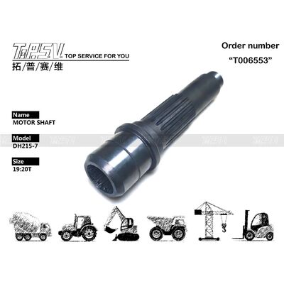 Good price K9007415 長期耐久性のためのパッキングタイプ DH215-7 掘削機トラベルモーターシャフトに依存します オンライン