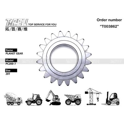 Good price 22U-26-21520 PC200-7 掘削機スイング 1 段階遊星歯車部品スイング ドライブ掘削機のスペアパーツ オンライン
