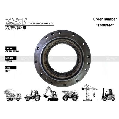 TM07 掘削機旅行ドライブ掘削機の予備品のための旅行ギア リング部品