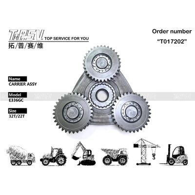 570-5865 E336GC 掘削機スイング 1 段階キャリア ASSY 部品スイング ドライブ掘削機の予備品